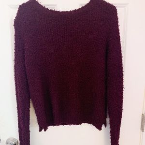 maroon sweater